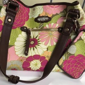 Spartina 449 Floral Tote with sunglasses case